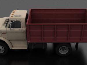 n-series n-600 grain truck 1966 Modelo 3D