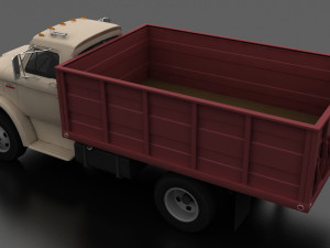 n-series n-600 grain truck 1966 Modelo 3D
