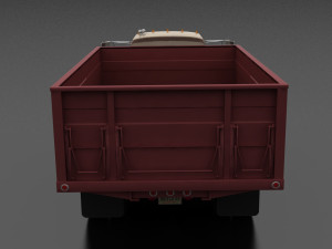 n-series n-600 grain truck 1966 Modelo 3D
