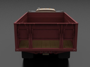n-series n-600 grain truck 1966 Modelo 3D