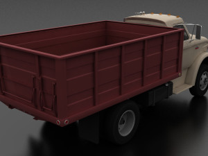 n-series n-600 grain truck 1966 Modelo 3D