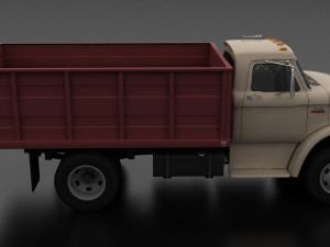 n-series n-600 grain truck 1966 Modelo 3D