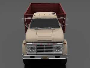 n-series n-600 grain truck 1966 Modelo 3D