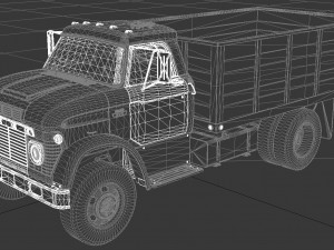 n-series n-600 grain truck 1966 Modelo 3D