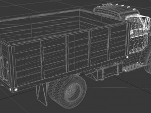 n-series n-600 grain truck 1966 Modelo 3D