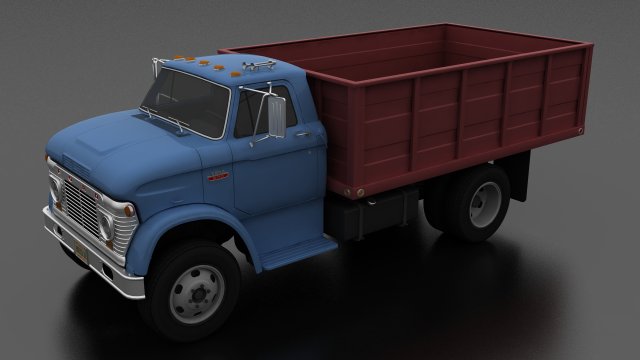 n-series n-600 grain truck 1963 3D 模型 .c4d .max .obj .3ds .fbx .stl .blend 