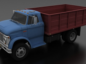 n-series n-600 grain truck 1963 3D Model