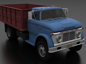 n-series n-600 grain truck 1963 3D 模型