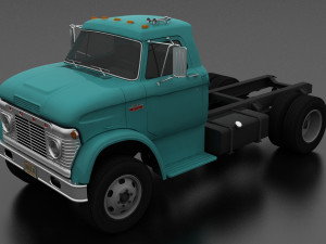 n-series n-600 truck chassis 1966 3D 모델