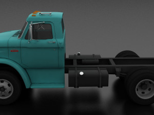 n-series n-600 truck chassis 1966 Model 3D