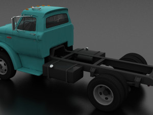 n-series n-600 truck chassis 1966 Model 3D