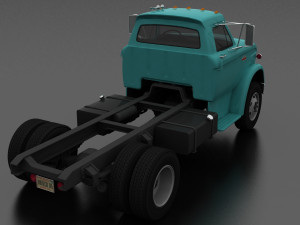 n-series n-600 truck chassis 1966 Model 3D
