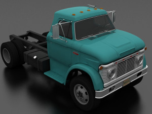 n-series n-600 truck chassis 1966 Model 3D