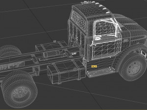 n-series n-600 truck chassis 1966 Model 3D
