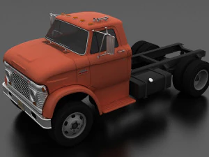 n-series n-600 truck chassis 1963 3D Model