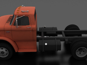 n-series n-600 truck chassis 1963 Modelo 3D