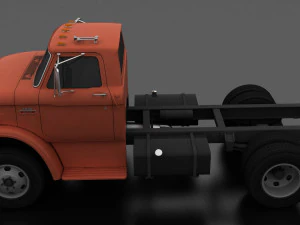 n-series n-600 truck chassis 1963 3D Model