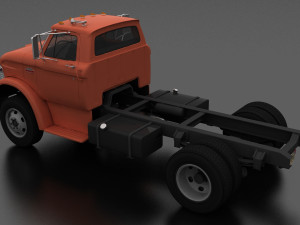 n-series n-600 truck chassis 1963 Modelo 3D