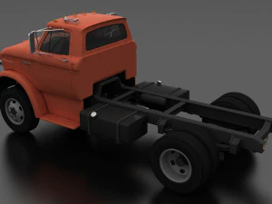 n-series n-600 truck chassis 1963 3D Model