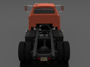 n-series n-600 truck chassis 1963 3D Model