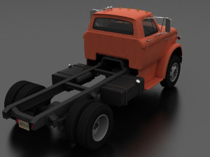n-series n-600 truck chassis 1963 Modelo 3D