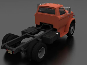 n-series n-600 truck chassis 1963 3D Model
