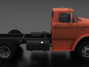 n-series n-600 truck chassis 1963 3D Model