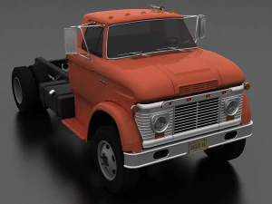 n-series n-600 truck chassis 1963 3D Model
