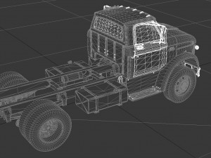 n-series n-600 truck chassis 1963 Modelo 3D