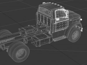 n-series n-600 truck chassis 1963 3D Model