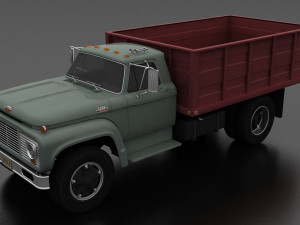 f-series f-800 grain truck 1964 3D Model