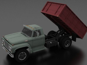 f-series f-800 grain truck 1964 3D 모델
