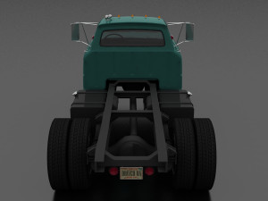 f-series f-800 truck chassis 1964 3D Модель