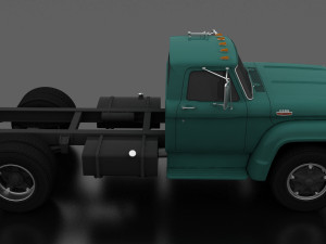f-series f-800 truck chassis 1964 3D Модель