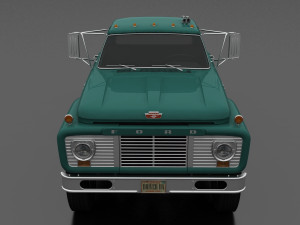 f-series f-800 truck chassis 1964 3D Модель