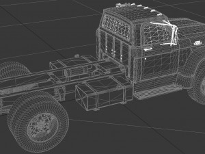 f-series f-800 truck chassis 1964 3D Модель
