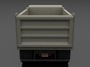 -series t-850 dump truck 1964 tandem axle Modello 3D
