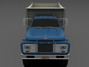 -series t-850 dump truck 1964 tandem axle Modello 3D
