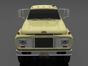 t-series t-850 truck chassis 1964 tandem axle 3D Model