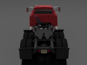 t-series t-850 semi truck 1964 tandem axle Modelo 3D