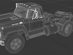 t-series t-850 semi truck 1964 tandem axle Modelo 3D