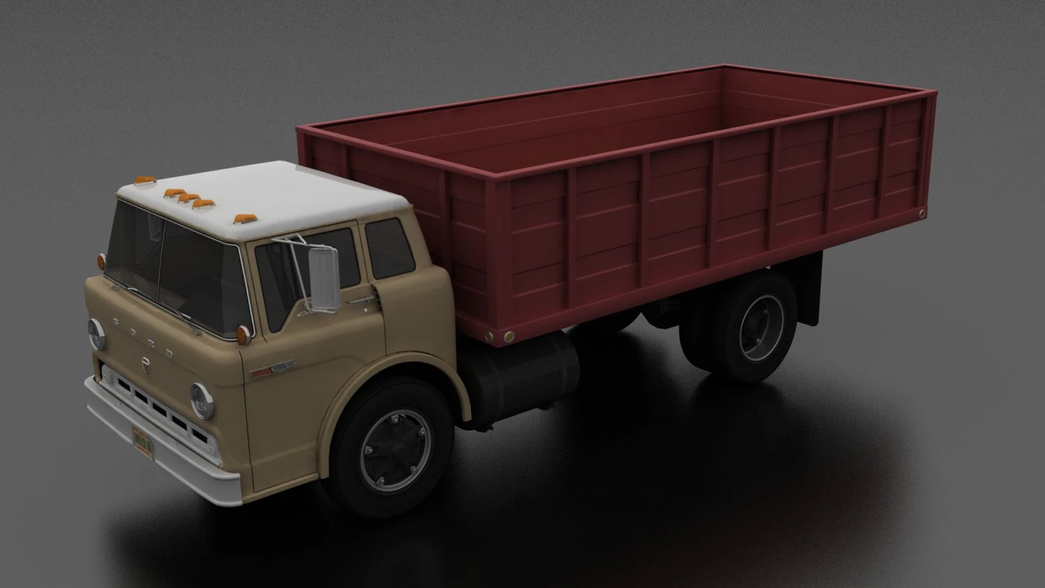 C-series c-800 grain truck 1970 3D Model .c4d .max .obj .3ds .fbx .stl .blend 
