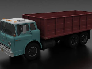 c-serisi c-800 tahıl kamyonu tandem aksı 1970 3D Model