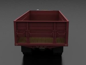 c-series c-800 grain truck tandem axle 1970 3Dモデル
