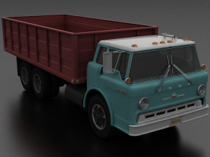 c-series c-800 grain truck tandem axle 1970 3Dモデル