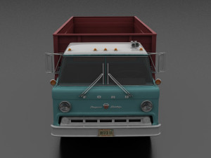 c-series c-800 grain truck tandem axle 1970 3Dモデル
