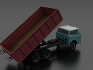 c-series c-800 grain truck tandem axle 1970 3Dモデル