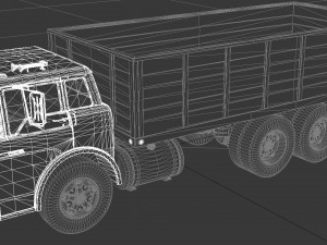 c-series c-800 grain truck tandem axle 1970 3Dモデル