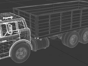 c-series c-800 grain truck tandem axle 1970 3D Model
