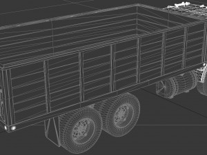 c-series c-800 grain truck tandem axle 1970 3Dモデル